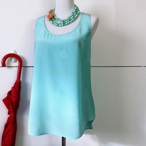 Lilly Pulitzer Aqua Striped Tank Top